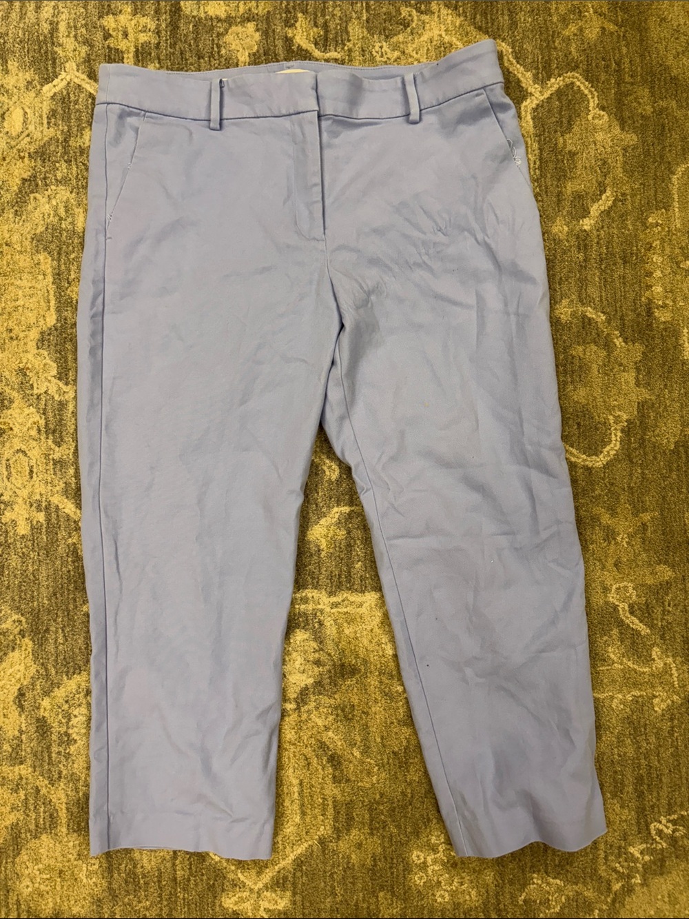 LOFT Light Blue Cropped Dress Pants